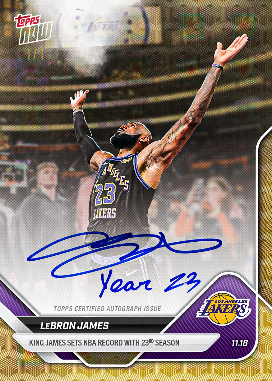 LeBron James - 2025-26 NBA Topps NOW® - Card 58