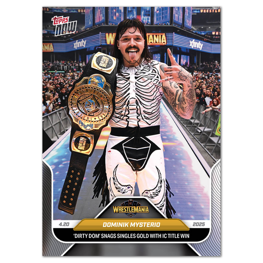 Dominik Mysterio - 2025 WWE Topps NOW® - Card 43 - LOOK FOR AUTOS