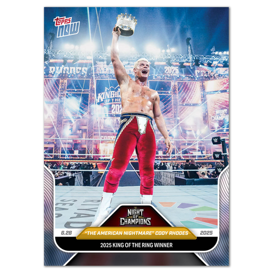 "The American Nightmare" Cody Rhodes - 2025 WWE Topps NOW® - Card 73