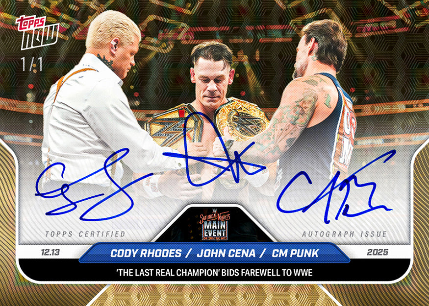 John Cena - 2025 WWE Topps NOW® - Card 137